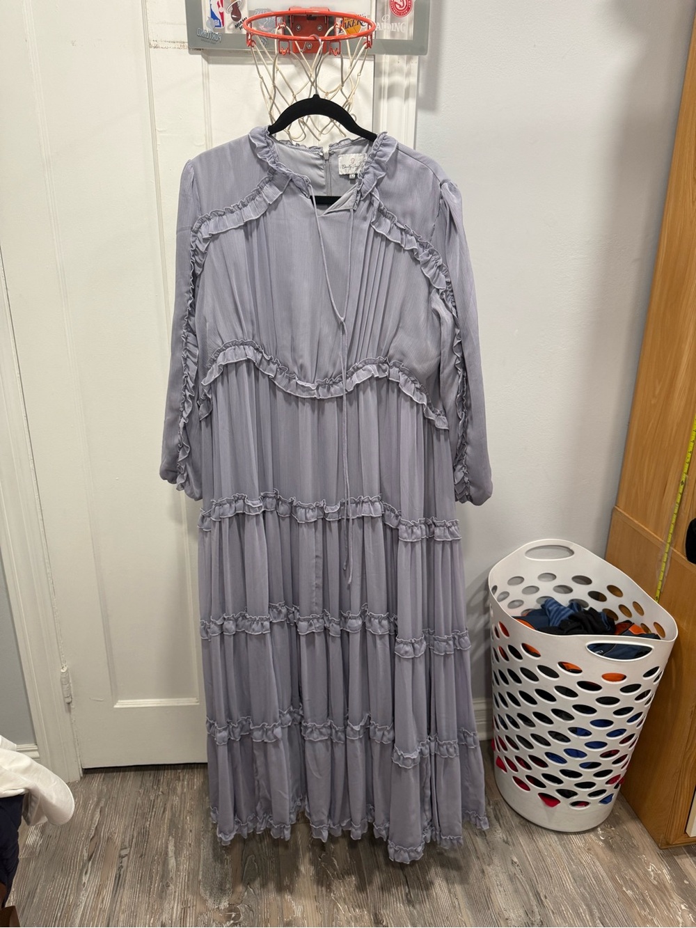 NWOT Dainty Jewells “Love and Lilacs” Maxi Dress original retail cost $142.95